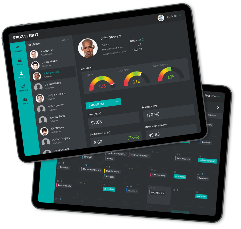 Sports analytics web app design and development - Sportlight